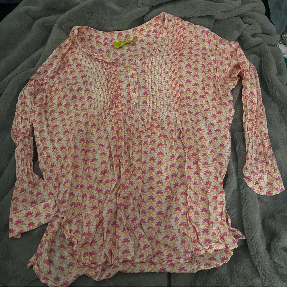 Rock Flower Paper floral blouse size 1x